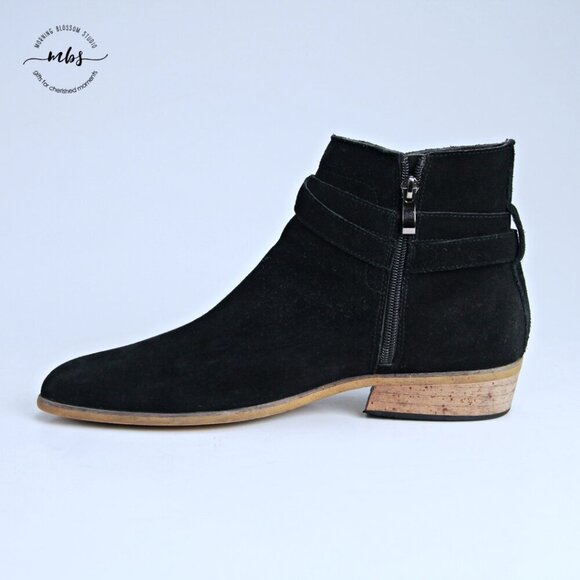 The Rail Suede Side Zip Boots Black Men EU 44‎ US 10.5